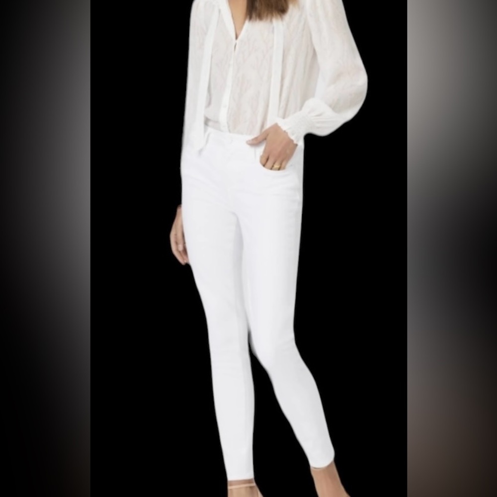 ALTAR’D State Mid Rise White Jeans, NWOT Size 7/28 ankle skinny jeans